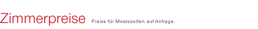Zimmerpreise